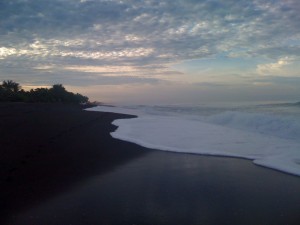 Costa Rica Black Sand Beach